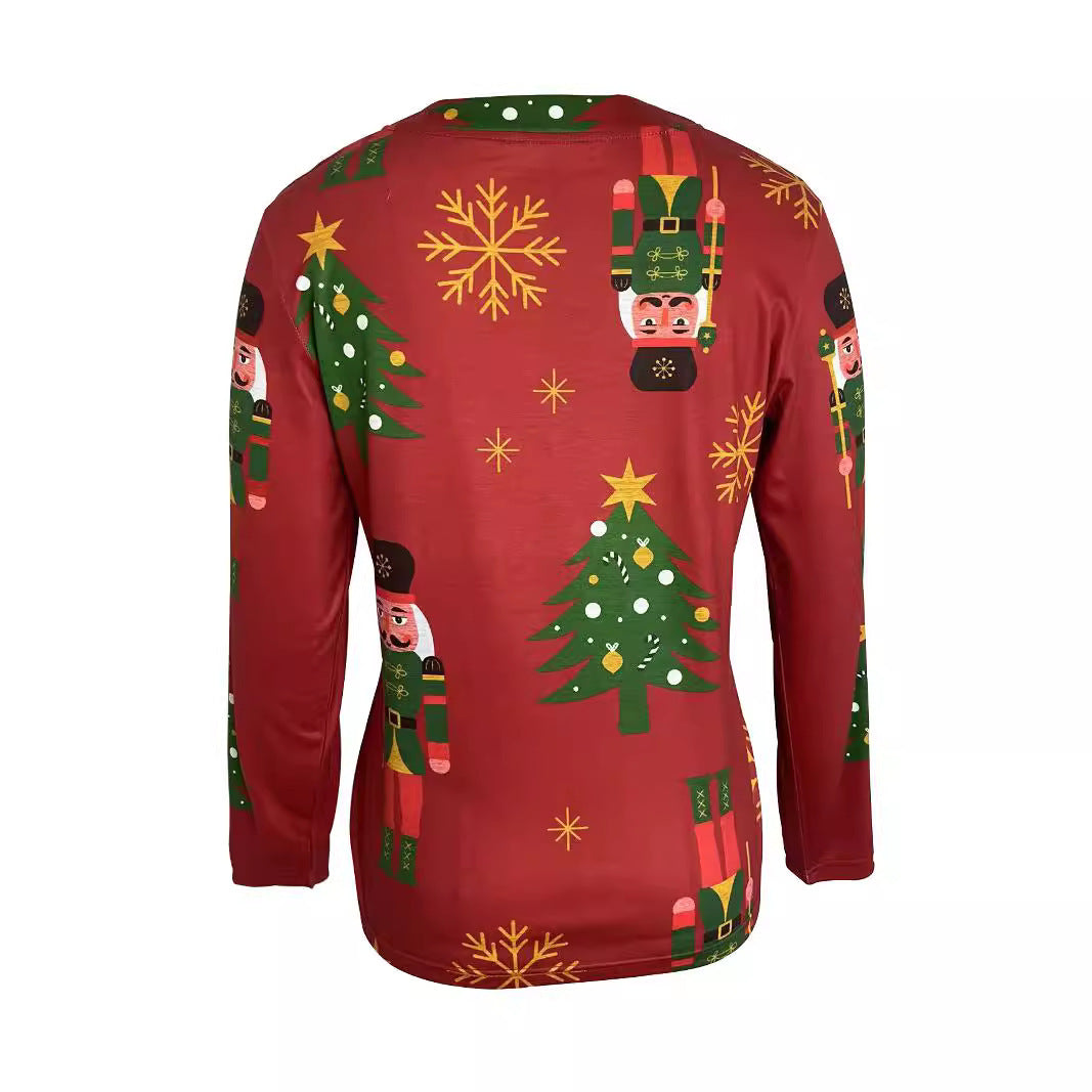 Long-sleeve festive theme top for women Lune London