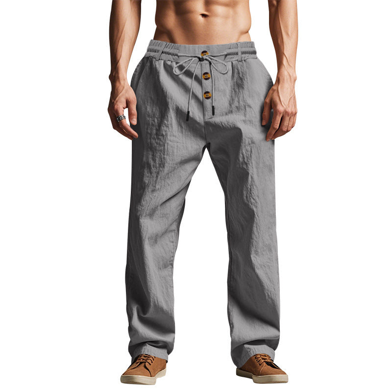 Casual leisure pants for men, comfortable and airy, with a wide cut Lune London