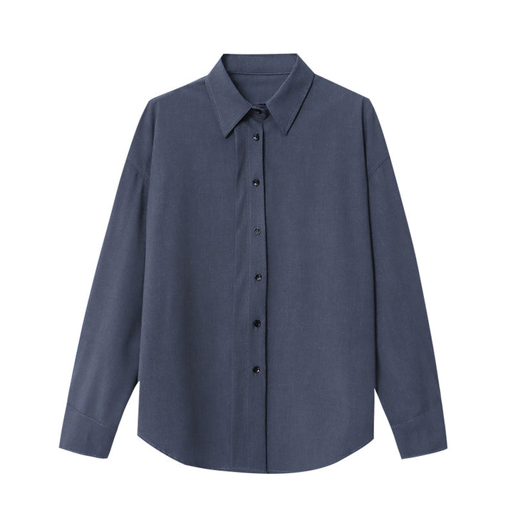 Ladies Elegant Long Sleeve Blouse with Loose Fit Chic & Stil