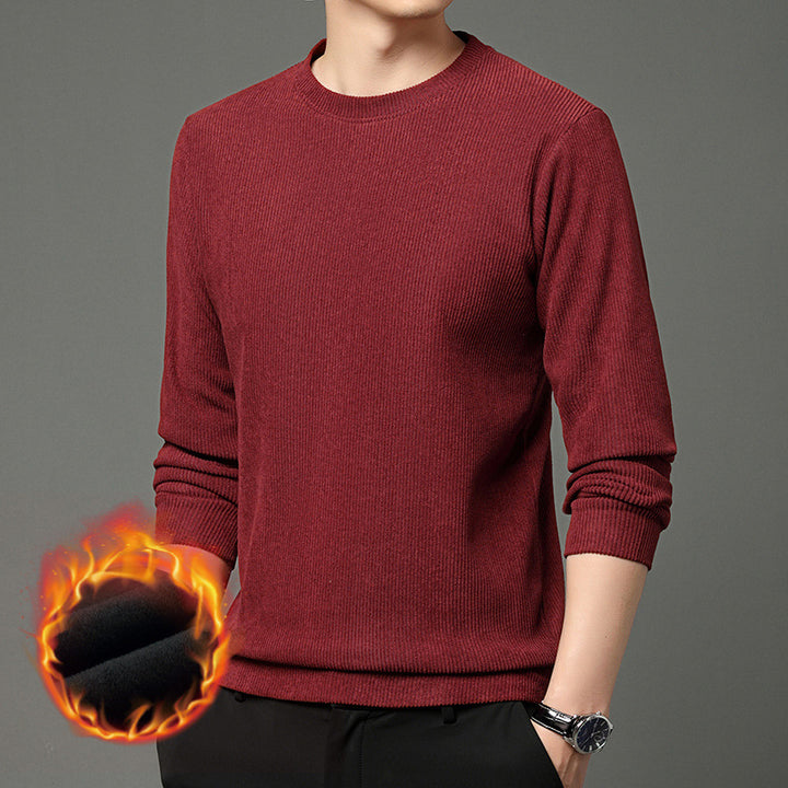 Comfortable and stylish men's round neck sweater in warming material Lune London