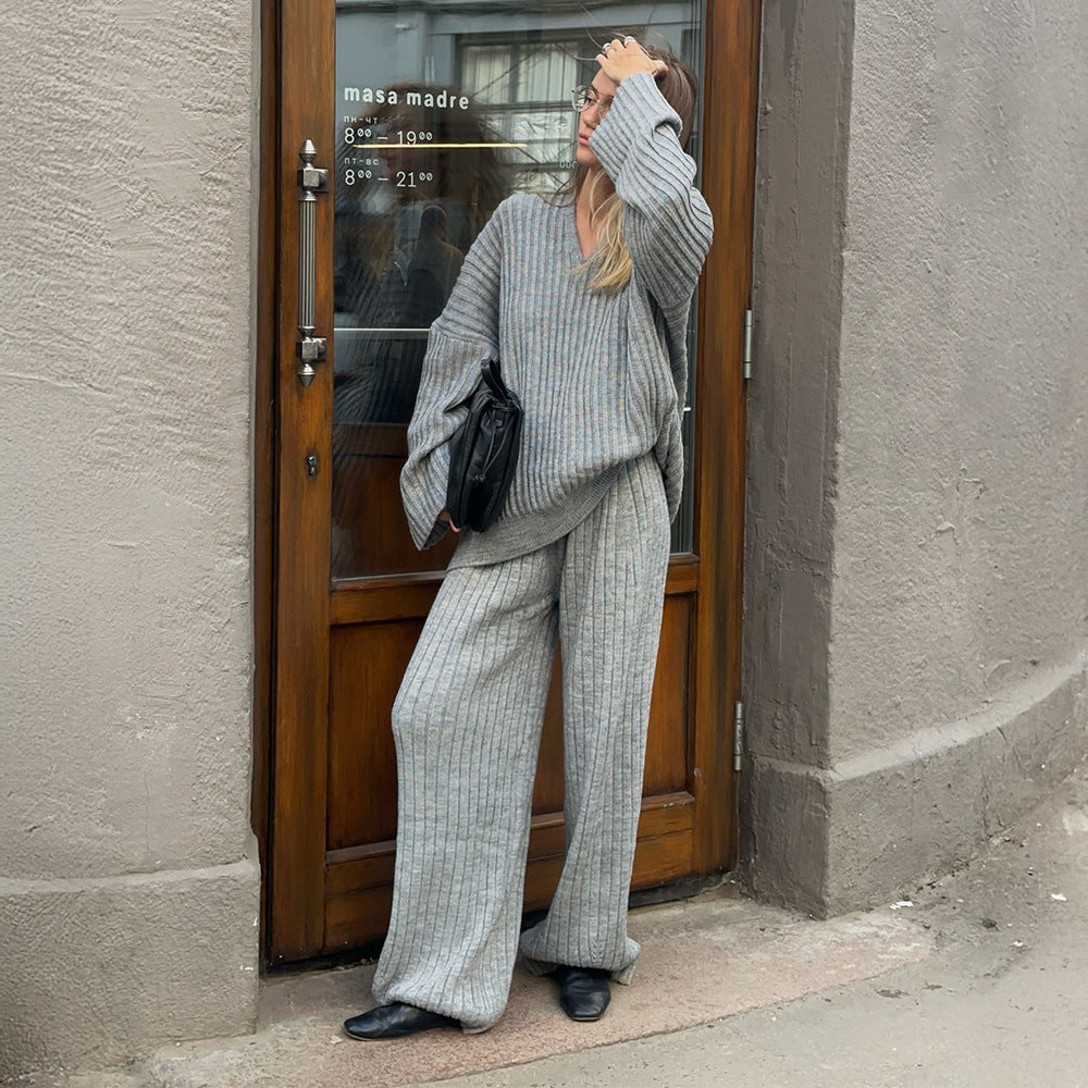 Ensemble tricot pour femmes à coupe décontractée et design élégant Chic & Stil