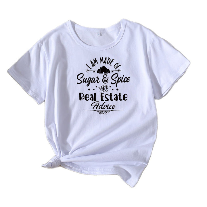 Chic and stylish graphic short sleeve t-shirt for women