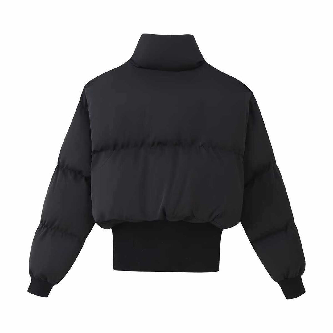 Ladies short down jacket with high collar Lune London