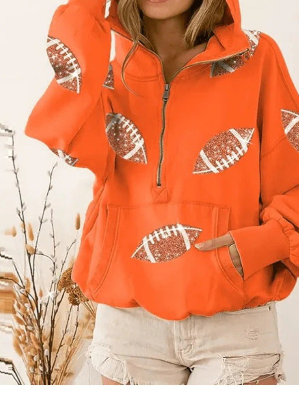 Ladies casual hoodie with sport-specific design Lune London