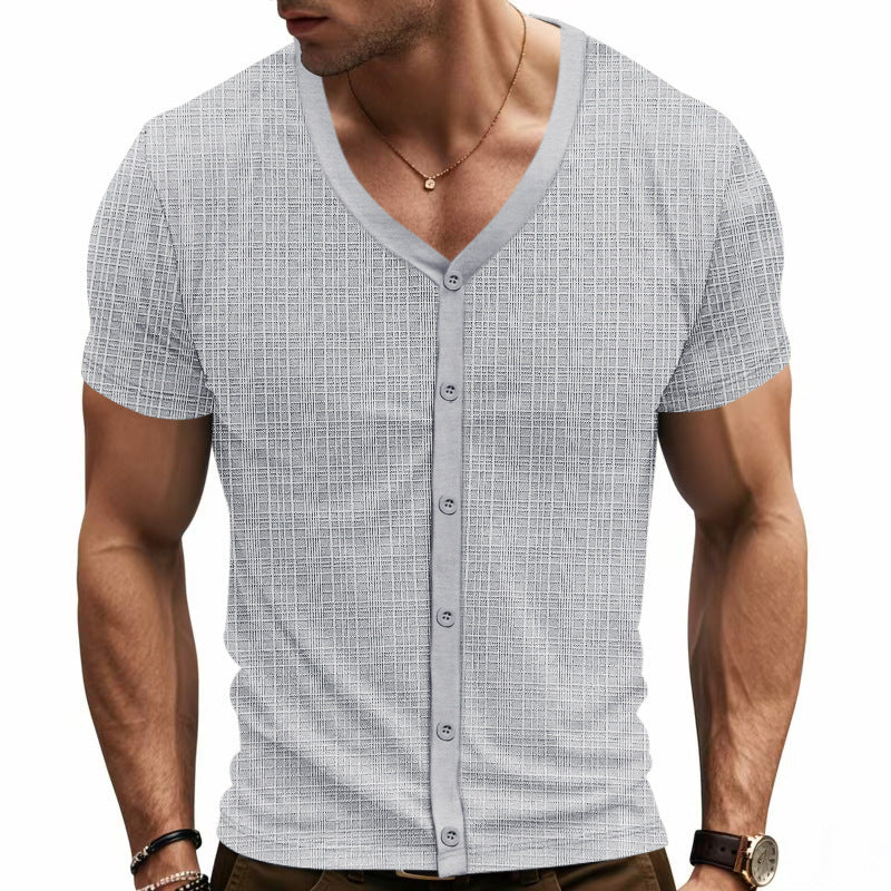 Short sleeve shirt for men with structured design Lune London