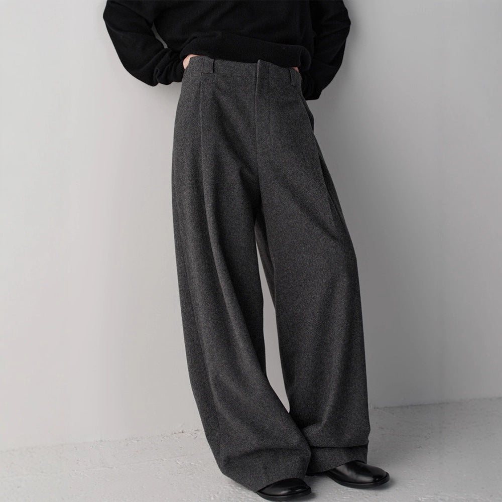 Pantalon en tissu élégant et ample pour femmes Chic & Stil