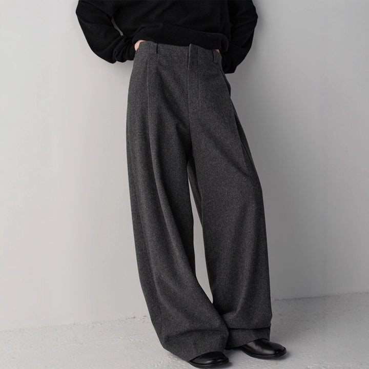 Pantalon en tissu élégant et ample pour femmes Chic & Stil