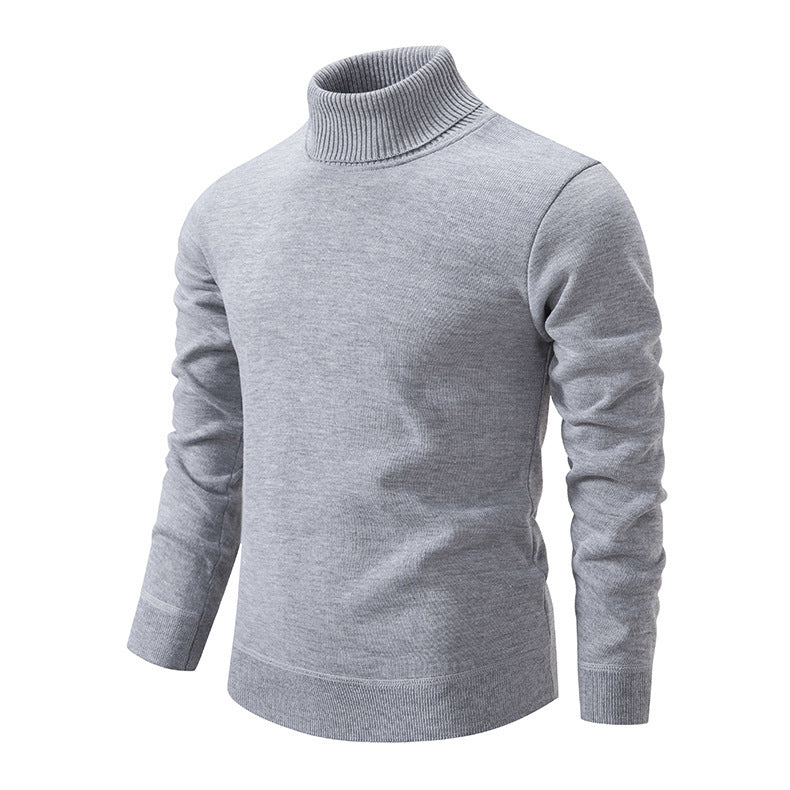 Men's soft knit turtleneck sweater with structured design Lune London