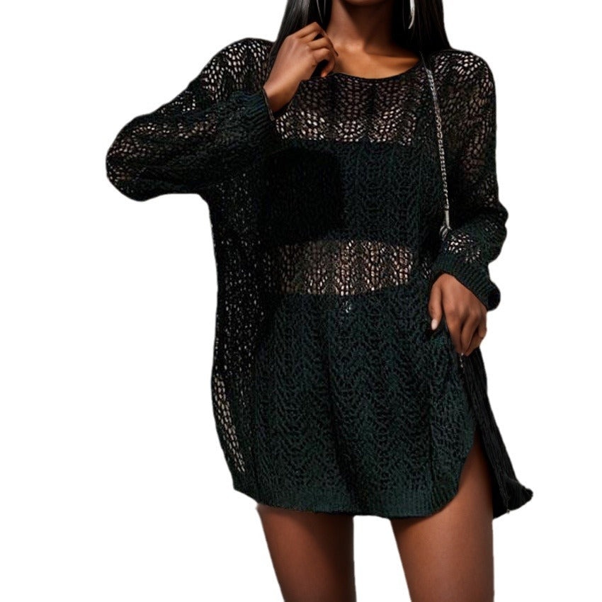 Casual knit sweater for women with wide flared sleeves and a chic elegant fit Lune Londonl