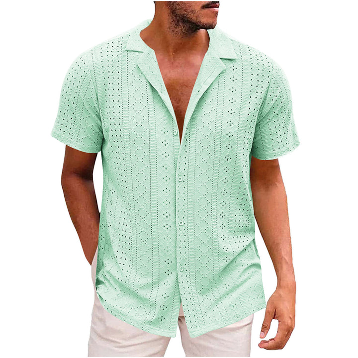 Short sleeve shirt for men with textured weaving Lune London