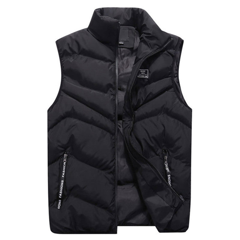 Lune London | Women's quilted vest with high collar and side zip pockets