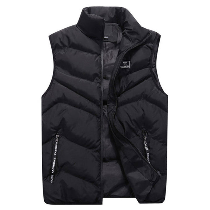 Lune London | Women's quilted vest with high collar and side zip pockets