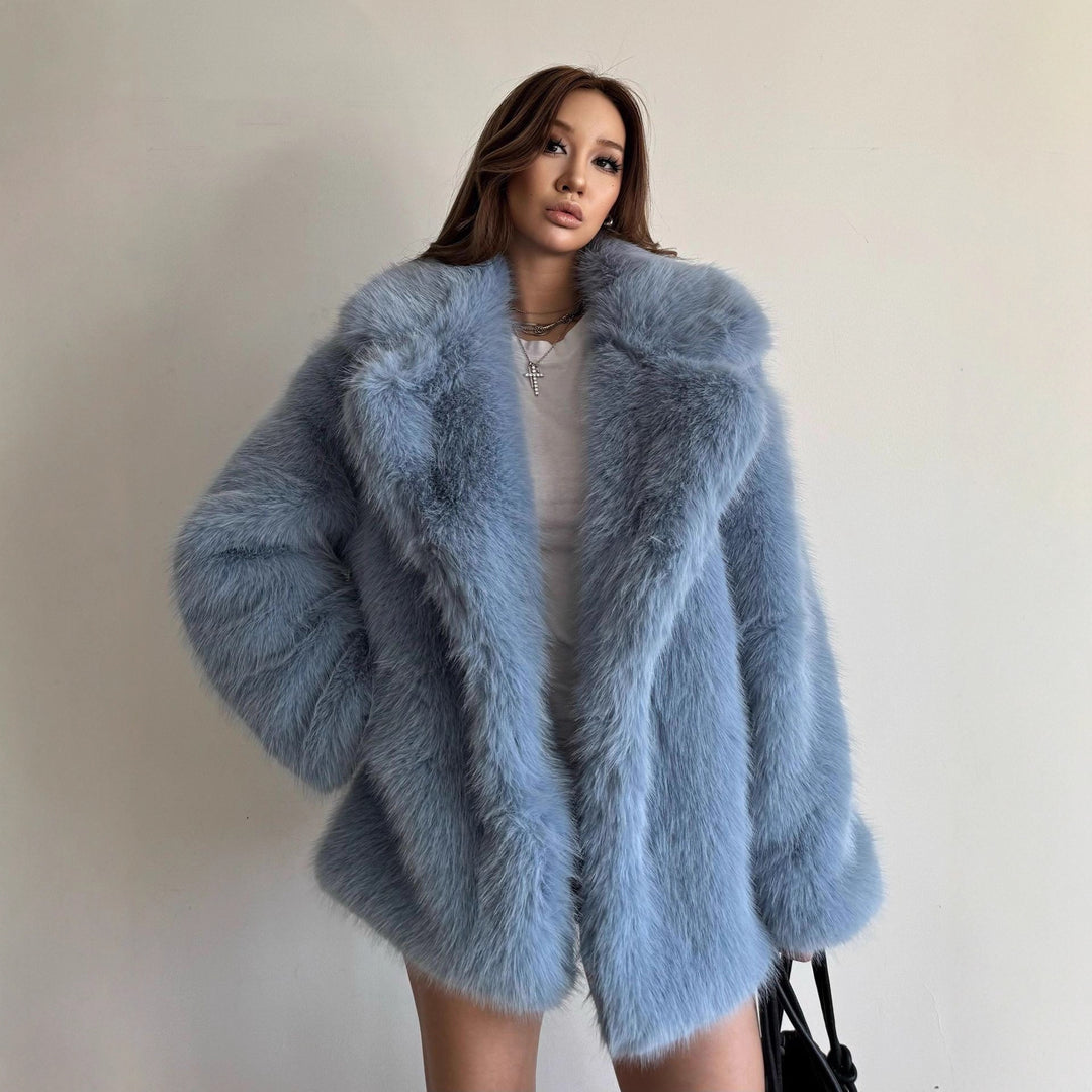 Ladies Luxury Faux Fur Jacket Lune London