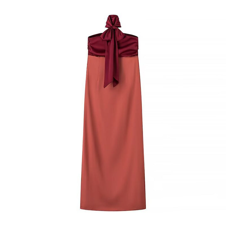 Maxi dress for women with a sleek neckline and a fluid design Lune London