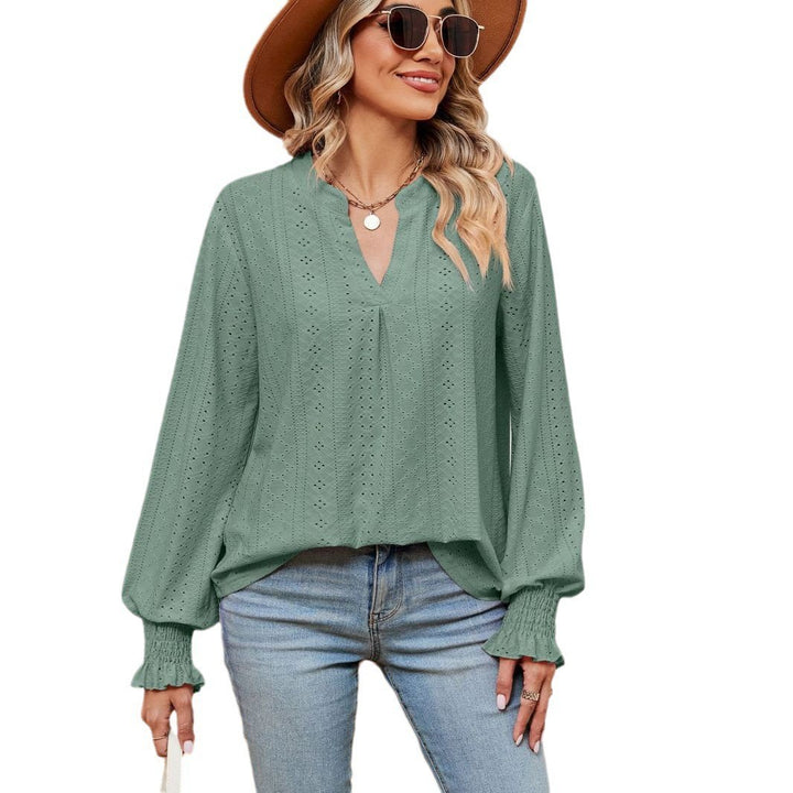 Women's blouse with lace pattern and elegant cut Lune London