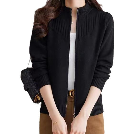 Ladies cardigan with high collar Lune London