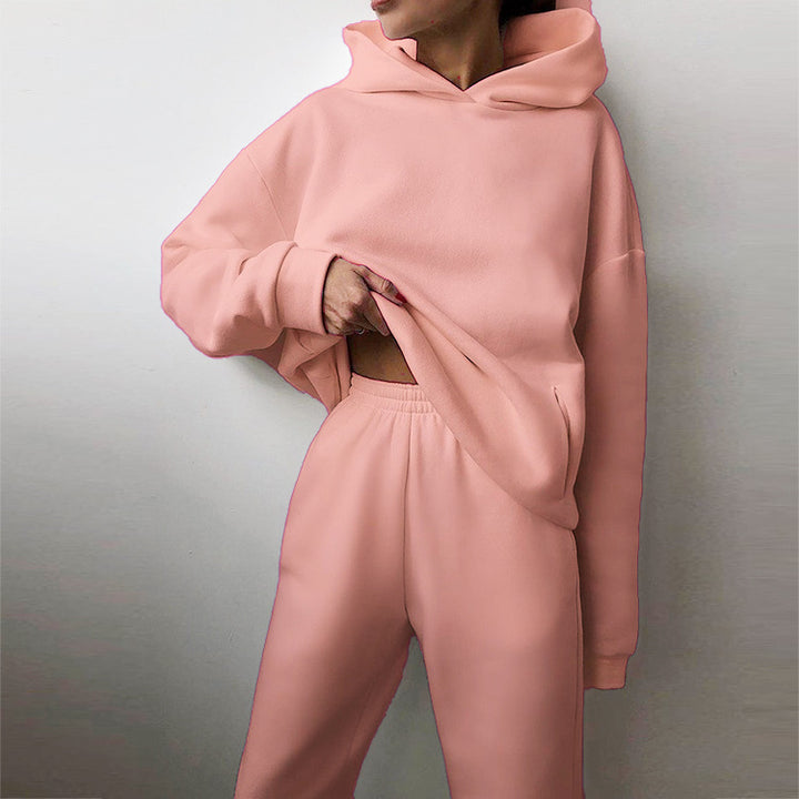 Ensemble de sweat à capuche surdimensionné et de pantalon de jogging pour femmes Chic & Stil