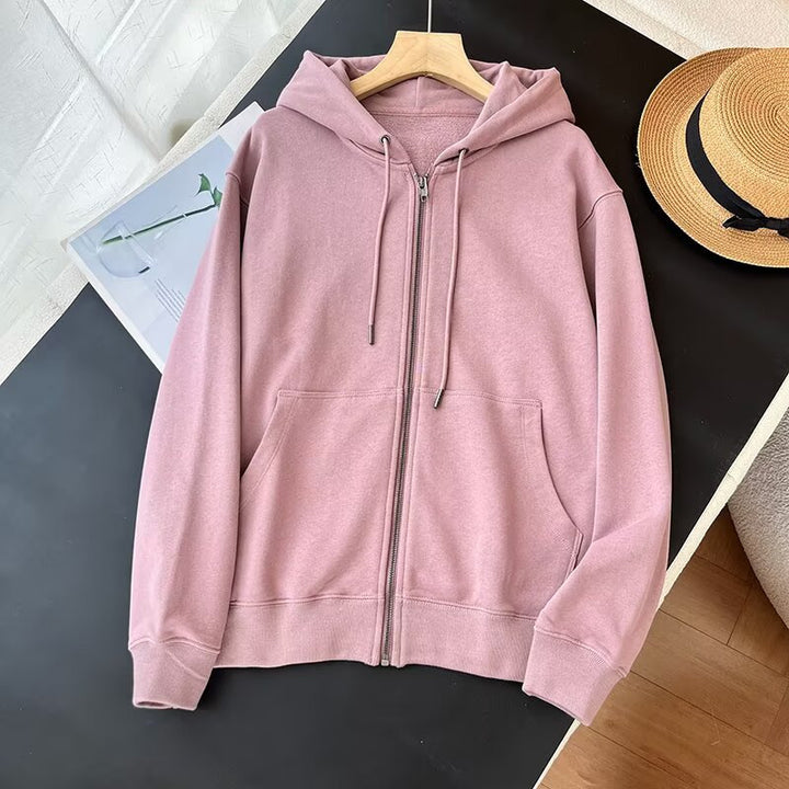 Veste à capuche zippée sportive pour femme avec poches kangourou pratiques Chic & Stil