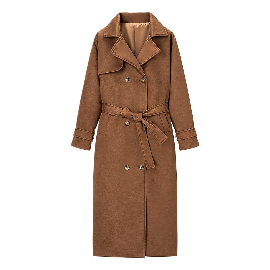 Elegant trench coat for women with adjustable belt and classic lapels Lune London