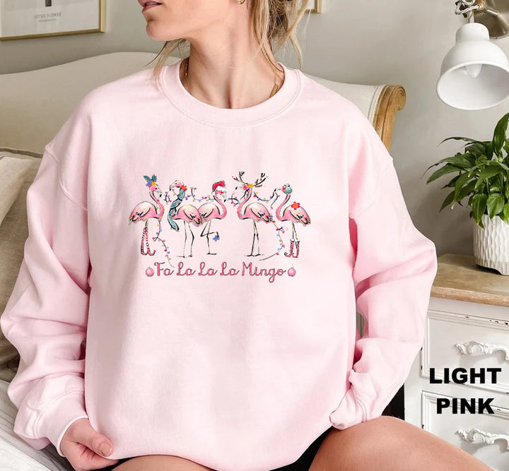 Sweatshirt pour femmes avec motif flamant rose original et coupe décontractée Chic & Stil