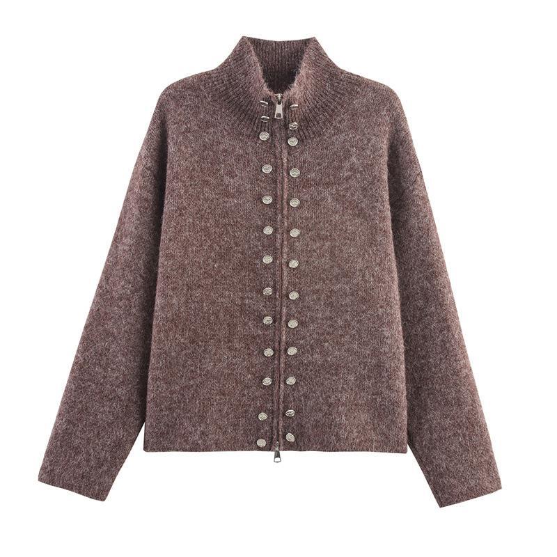 Knit jacket for women with high-quality button details and modern accents Lune London