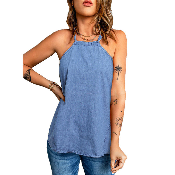 Women's lightweight summer top with spaghetti straps Lune London