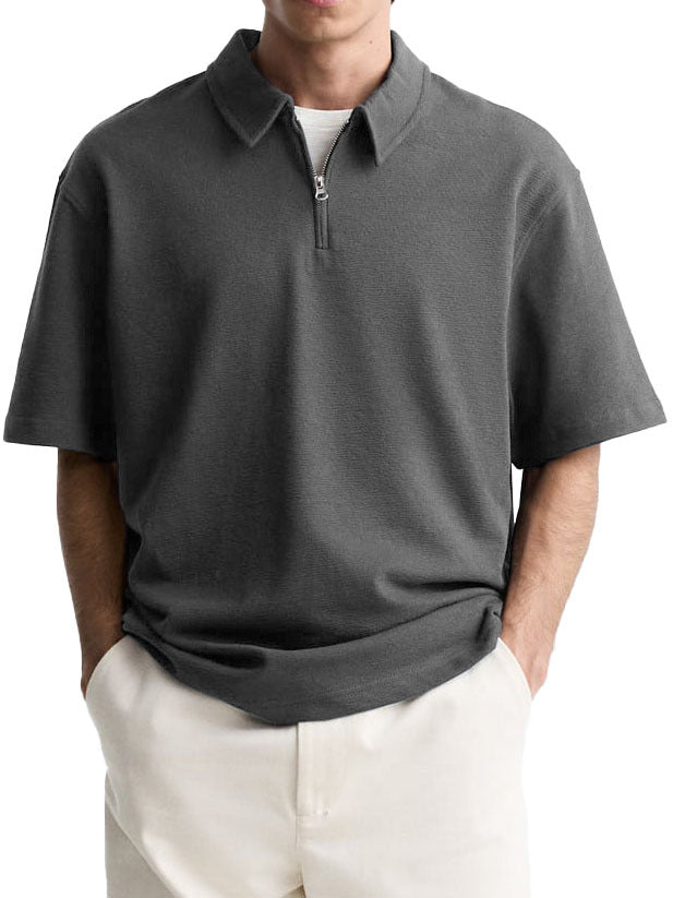 Men's polo with short zipper and high-quality fabric Chic and Style