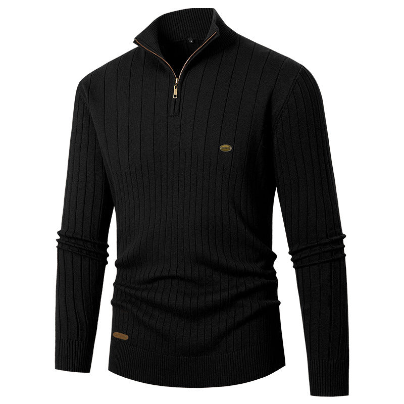 Men's sweater with high collar and fine knit Lune London