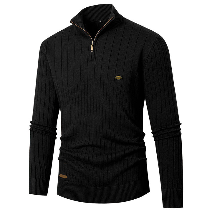 Men's sweater with high collar and fine knit Lune London