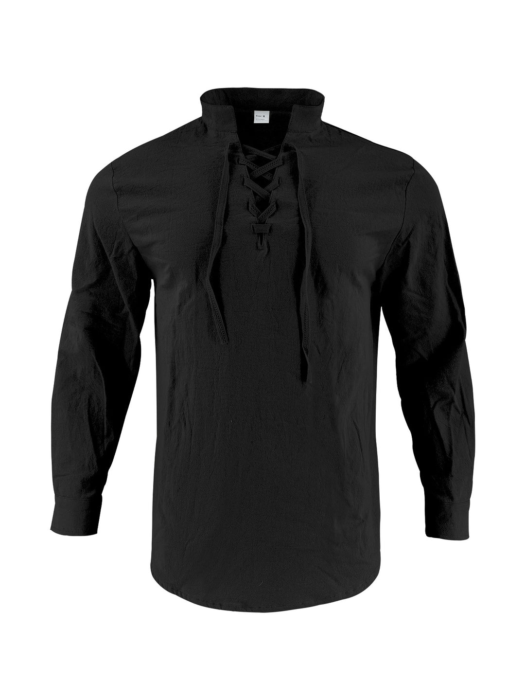 Long sleeve shirt for men with fashionable laces and high collar Lune London