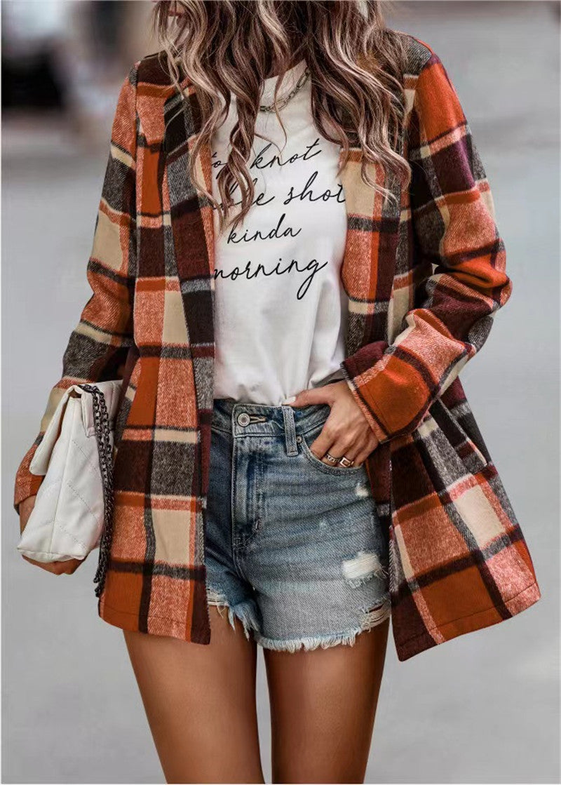 Lune London Casual Checked Jacket for Women