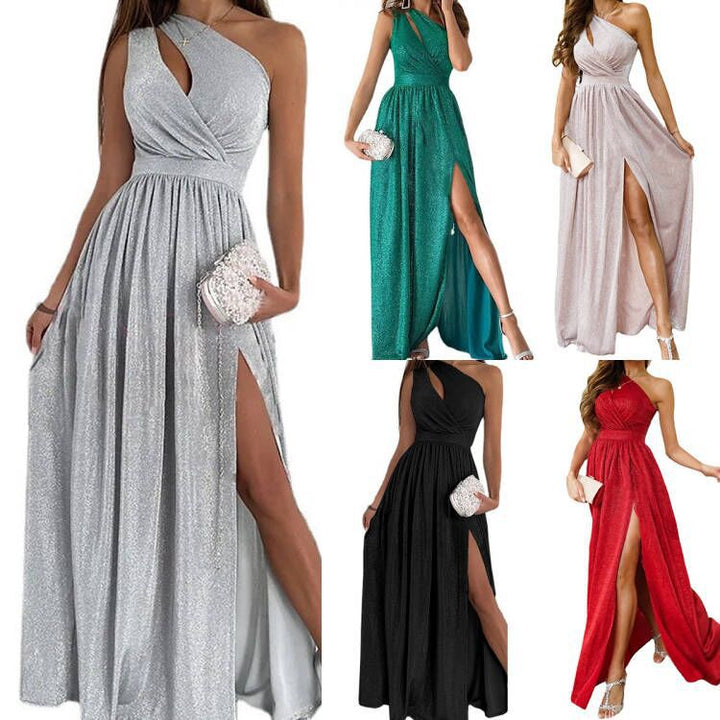 Elegant asymmetrical evening dress Lune London for women