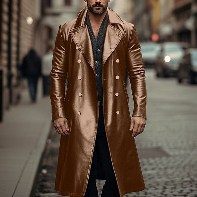 Elegant oversized trench coat for men made of high-quality material Lune London