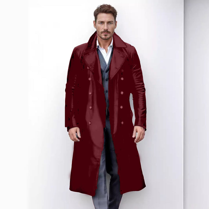 Men's elegant and timeless double-breasted trench coat Lune London