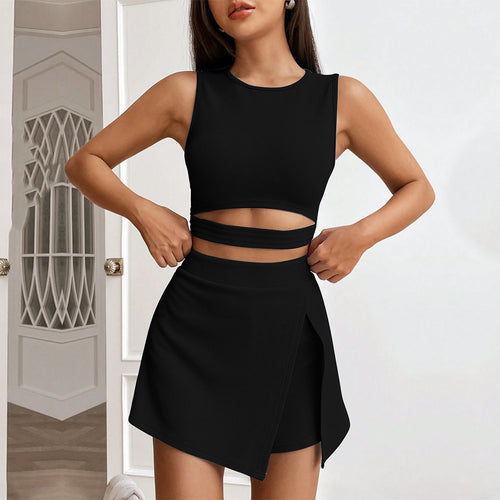 Ensemble top court et jupe pour femmes Chic & Stil