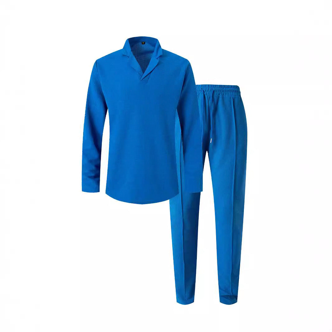 Elegant casual set for men with modern collar and comfortable pants Lune London