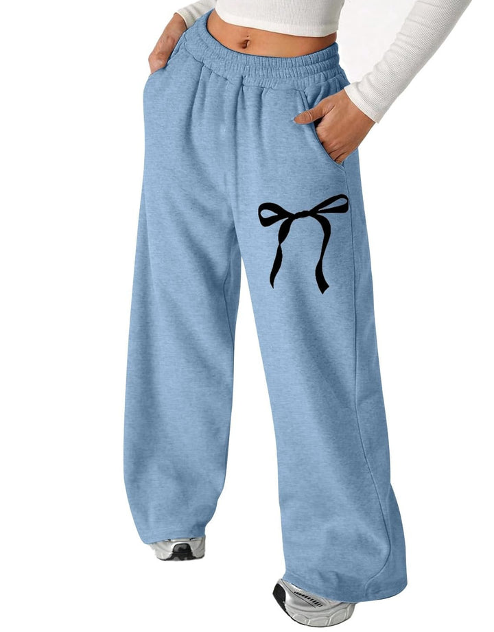 Pantalons de loisirs pour femmes avec motif de nœud élégant et coupe confortable Chic & Stil