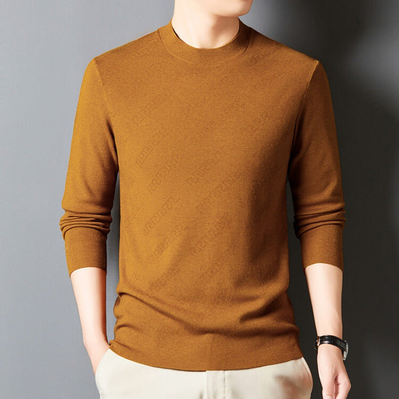 Elegant crew neck sweater for men in high-quality cotton blend Lune London