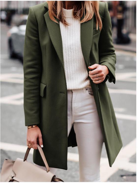Elegant women's coat, fitted, made of high-quality fabric Lune London