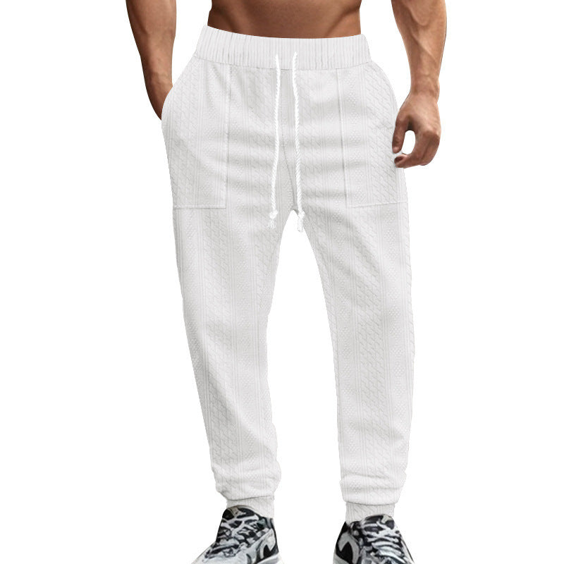 Men's leisure pants with a structured design and practical side pockets Lune London