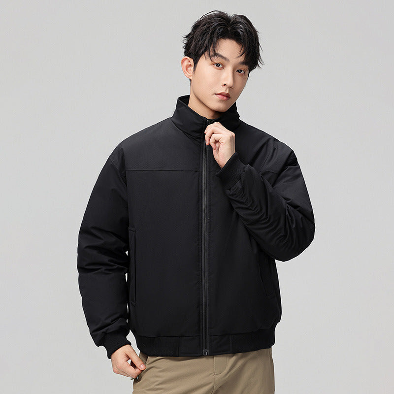 Stylish bomber jacket for men with high collar and side pockets Lune London