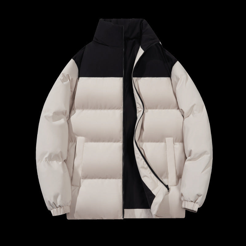 Insulated quilted jacket for men with high collar Lune London