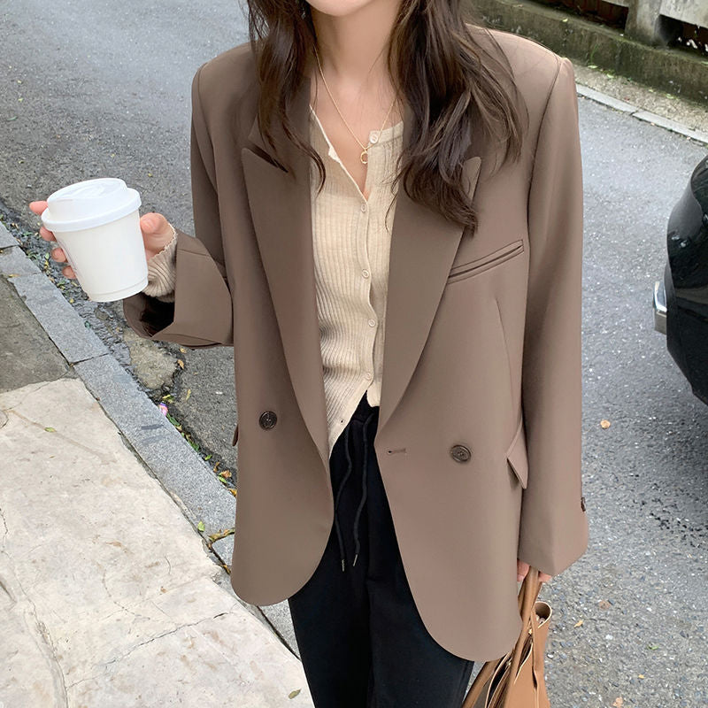 Blazer surdimensionné pour femme en tissu texturé Chic & Stil