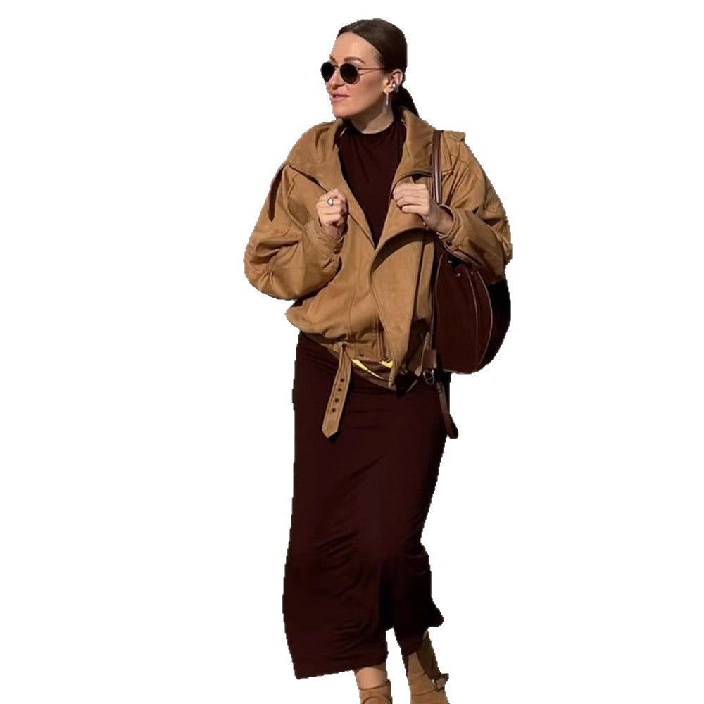 Lune London casual suede jacket for women