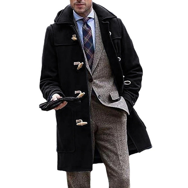 Elegant Duffle Coat for men with high-quality details and a traditional design Lune London
