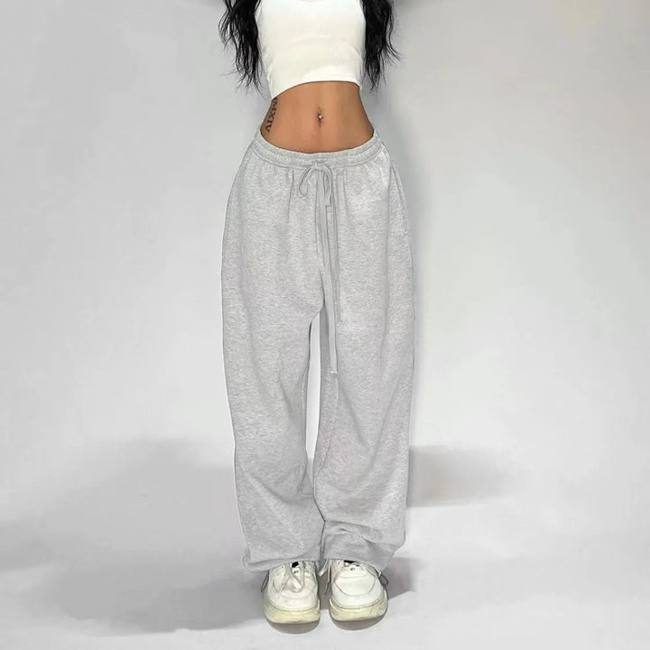 Women's comfortable leisure pants with elastic waistband and wide fit Chic & Stil