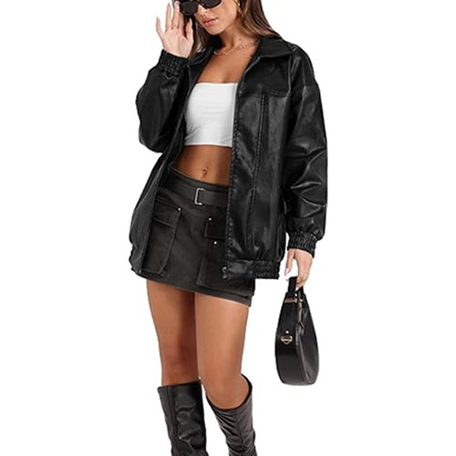 Casual transition jacket for women with elastic cuffs and a convenient zipper Lune London