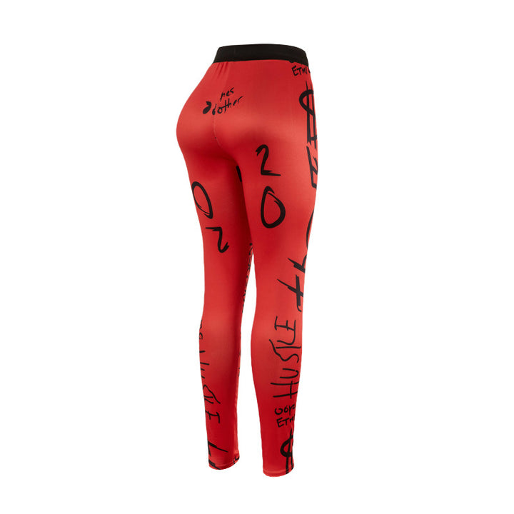 Chic leggings and stylish graphic print for women
