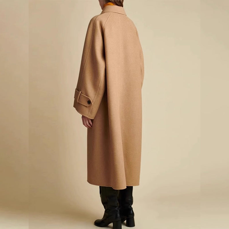 Manteau en laine surdimensionné pour femmes avec col moderne Chic & Stil
