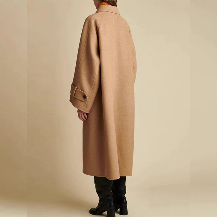 Manteau en laine surdimensionné pour femmes avec col moderne Chic & Stil